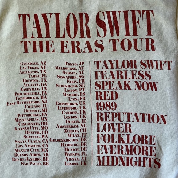 Taylor Swift The Eras Tour Sweatshirt - Picture 5 of 12